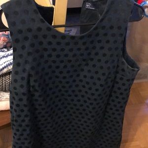 Gap Navy polka dot dress